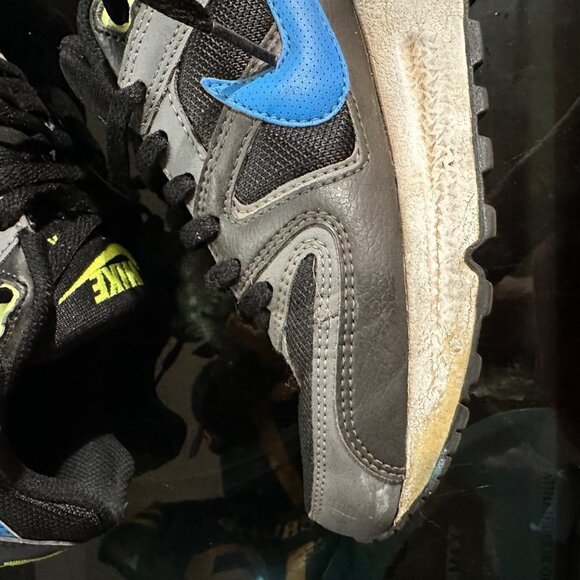 Nike Air Max 407759-029 2012 Black Blue Check Youth Size 5.5 - Picture 2 of 16